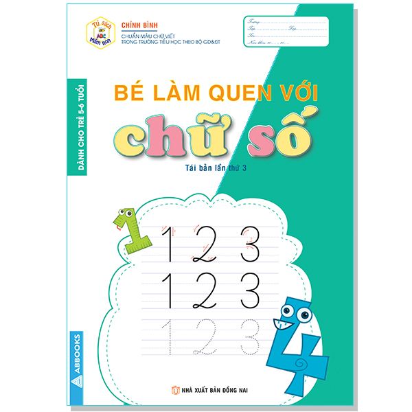 Bé Làm Quen Với Chữ Cái - Danh Cho Trẻ 5-6 Tuổi - tủ sách mầm non - combo