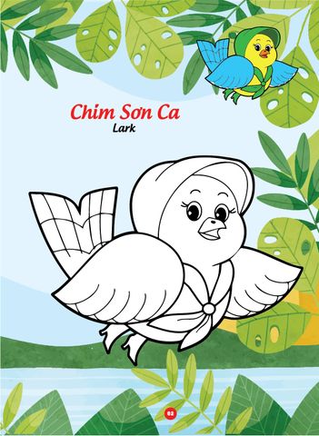Sách - Bé tô màu và học tiếng anh theo chủ đề - Các loài chim