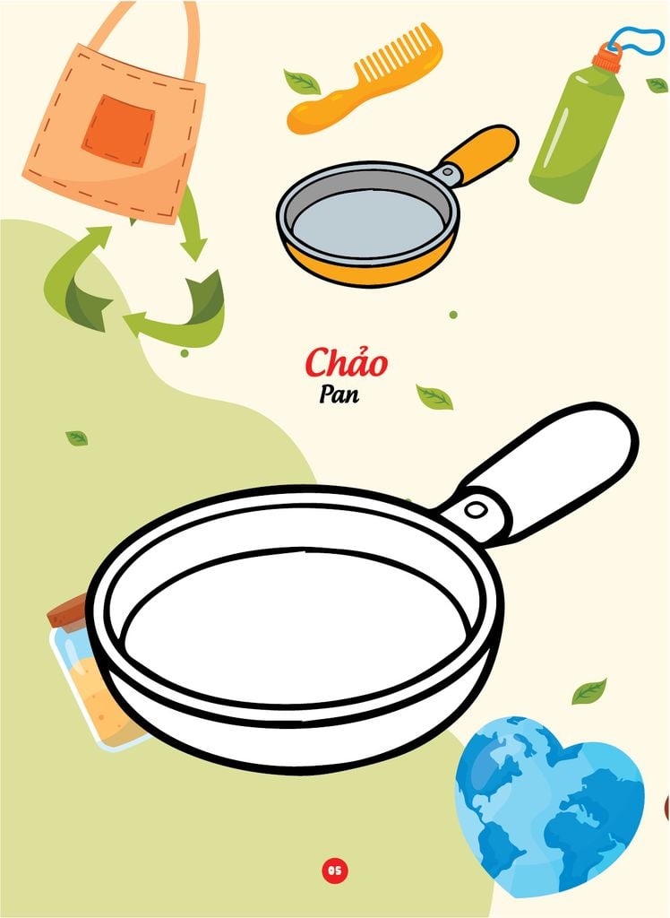 Sách - Bé tô màu và học tiếng anh theo chủ đề - Đồ dùng gia đình