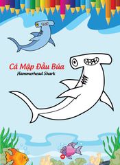 Sách - Bé tô màu và học tiếng anh theo chủ đề - Động vật biển