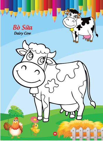 Sách - Bé tô màu và học tiếng anh theo chủ đề - Động vật nuôi
