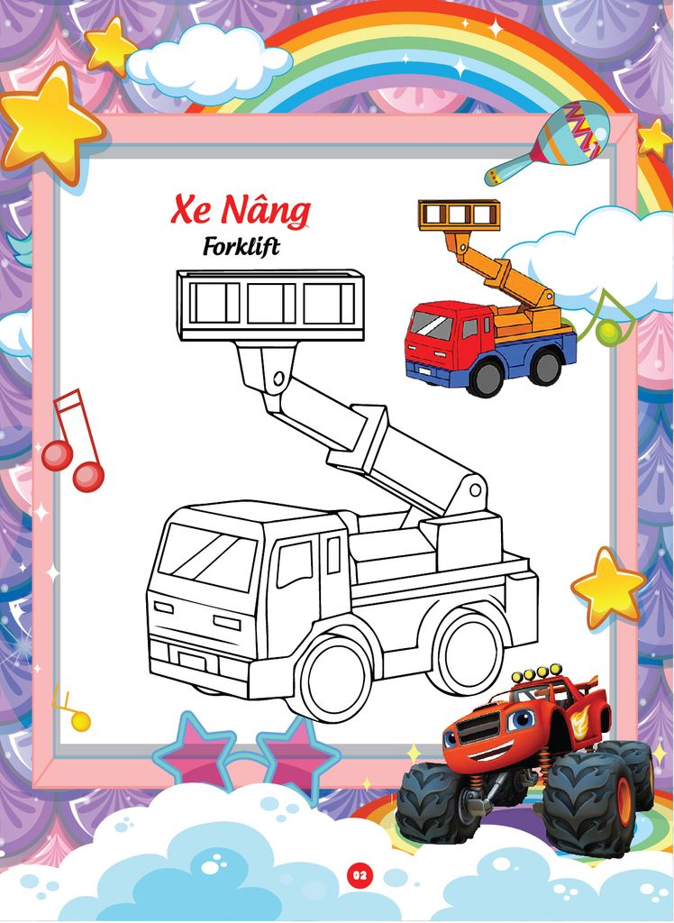 Sách - Bé tô màu và học tiếng anh theo chủ đề - Thế giới đồ chơi