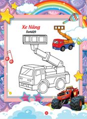 Sách - Bé tô màu và học tiếng anh theo chủ đề - Thế giới đồ chơi