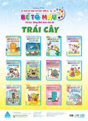 Sách - Bé tô màu và học tiếng anh theo chủ đề - Trái cây
