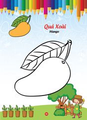 Sách - Bé tô màu và học tiếng anh theo chủ đề - Trái cây