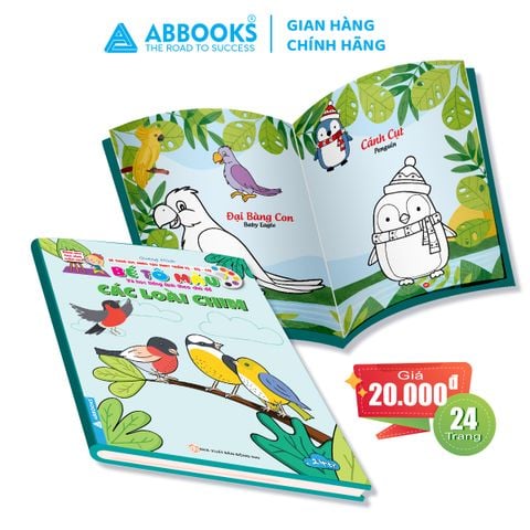 Sách - Bé tô màu và học tiếng anh theo chủ đề - Các loài chim