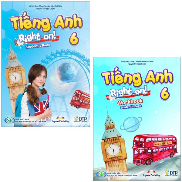 Combo Sách Tiếng Anh 6 Right On - Student's Book + Workbook  - Bộ 2 Cuốn