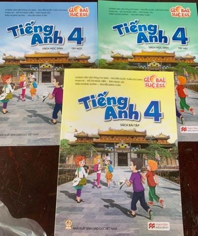 Combo Tiếng Anh Lớp 4 - Global Success - Sách Học Sinh - Tập 1 ,2 - Sách Bài Tập