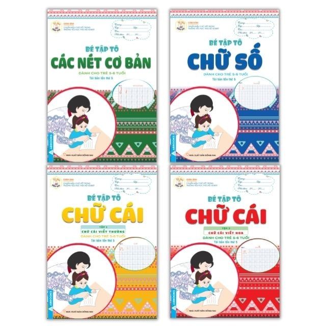 Bé Tập Tô - Chữ Cái Tập 2 -Chữ Cái Viết Hoa - Dành Cho Trẻ 5-6 Tuổi