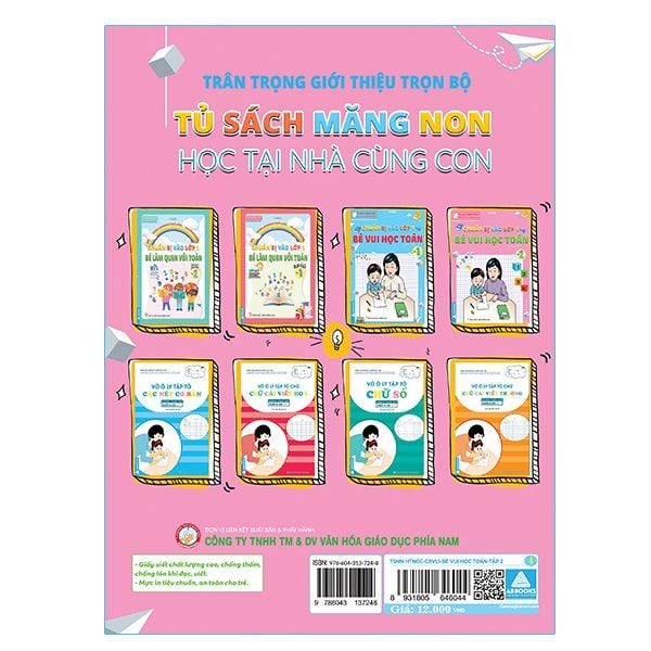 Chuẩn bị vào lớp 1- Bé Vui Học Toán Tập 1+2