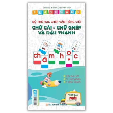 Flashcard - Bộ Thẻ Học Ghép Vần Tiếng Việt - Chữ Cái Chữ Ghép Và Dấu Thanh