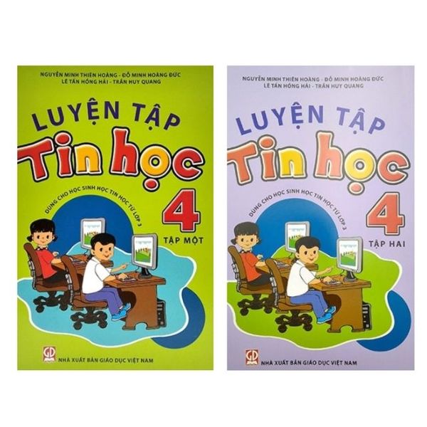 Sách - Luyện Tập Tin Học 4  (bộ 2 cuốn ) Het Hang