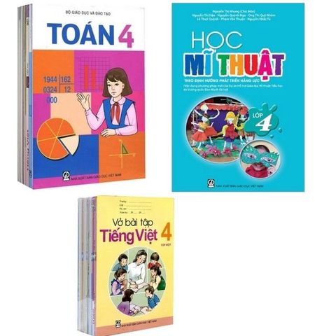 Sách Giáo Khoa Bộ Lớp 4 - Sách Bài Học + Bài Tập , Kèm học Mỹ Thuật ) 2021