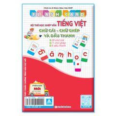 Flashcard - Bộ Thẻ Học Ghép Vần Tiếng Việt - Chữ Cái Chữ Ghép Và Dấu Thanh (Tái Bản 2022)