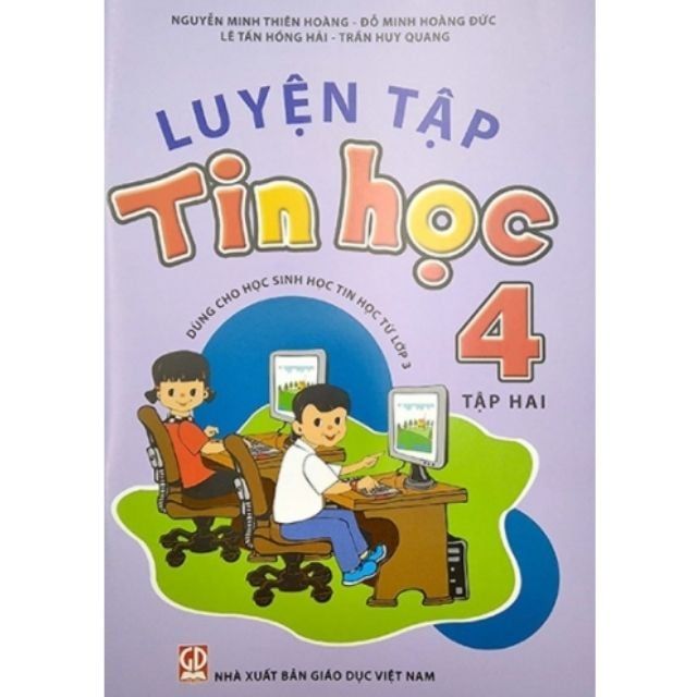 Sách - Luyện Tập Tin Học 4  (bộ 2 cuốn ) Het Hang