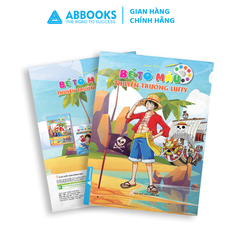 Sách - Bé tô màu ABBOOKS - Thuyền Trưởng Hải Tặc Luffy - Bộ 2 cuốn