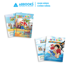 Sách - Bé tô màu ABBOOKS - Thuyền Trưởng Hải Tặc Luffy - Bộ 2 cuốn