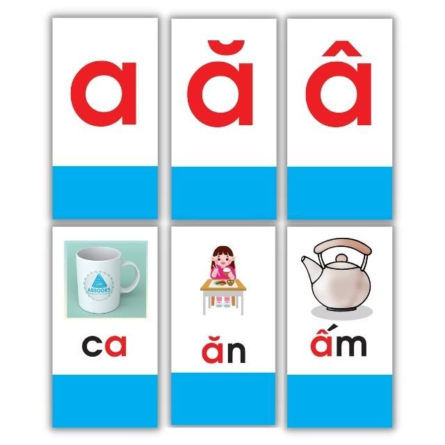 Flashcard - Bộ Thẻ Học Ghép Vần Tiếng Việt - Chữ Cái Chữ Ghép Và Dấu Thanh (Tái Bản 2022)