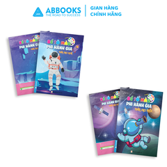 Sách - Bé tô màu ABBOOKS - Phi hành gia trên Sao Mộc, Sao Hỏa - Bộ 2 cuốn