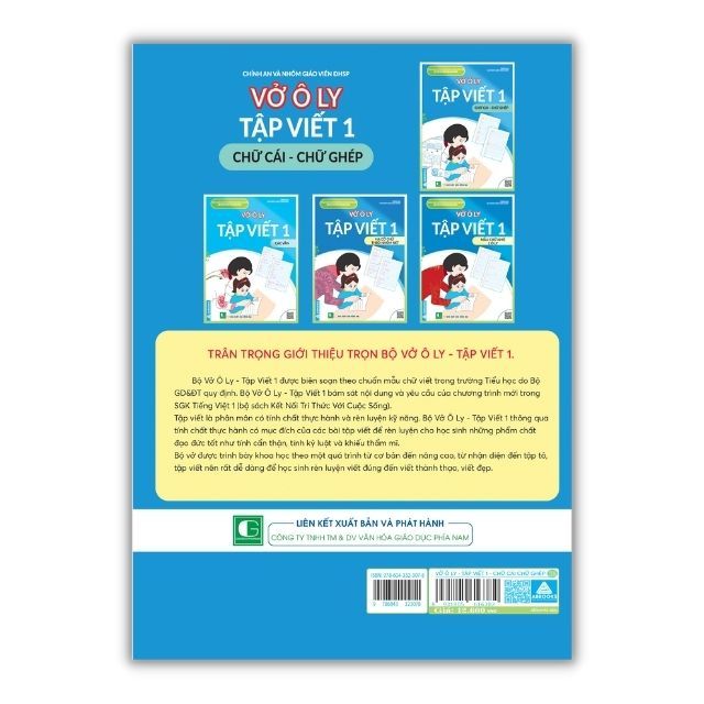 Vở Ô Ly - Tập Viết 1:  Hạ Cỡ Chữ Theo Nhóm Nét - Theo Chuẩn Chương Trình SGK Mới - Kết Nối Tri Thức Với Cuộc Sống