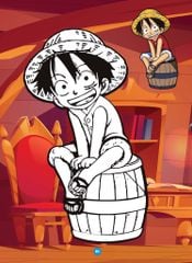 Sách - Bé tô màu ABBOOKS - Thuyền Trưởng Hải Tặc Luffy - Bộ 2 cuốn