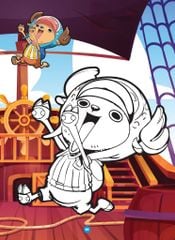 Sách - Bé tô màu ABBOOKS - Thuyền Trưởng Hải Tặc Luffy - Bộ 2 cuốn