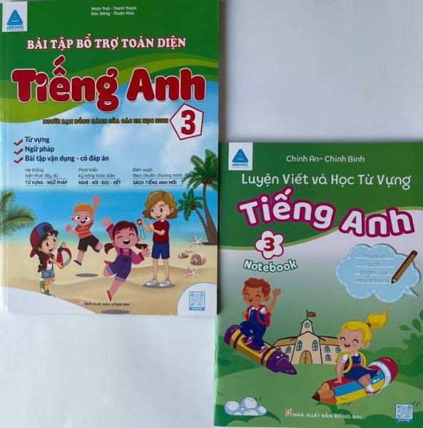 Combo Tiếng Anh 3 - Bài Tập Bổ Trợ Toàn Diện - Luyện Viết Và Học Từ Vựng - Bộ 2 Cuốn