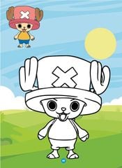 Sách - Bé tô màu ABBOOKS - Thuyền Trưởng Hải Tặc Luffy - Bộ 2 cuốn