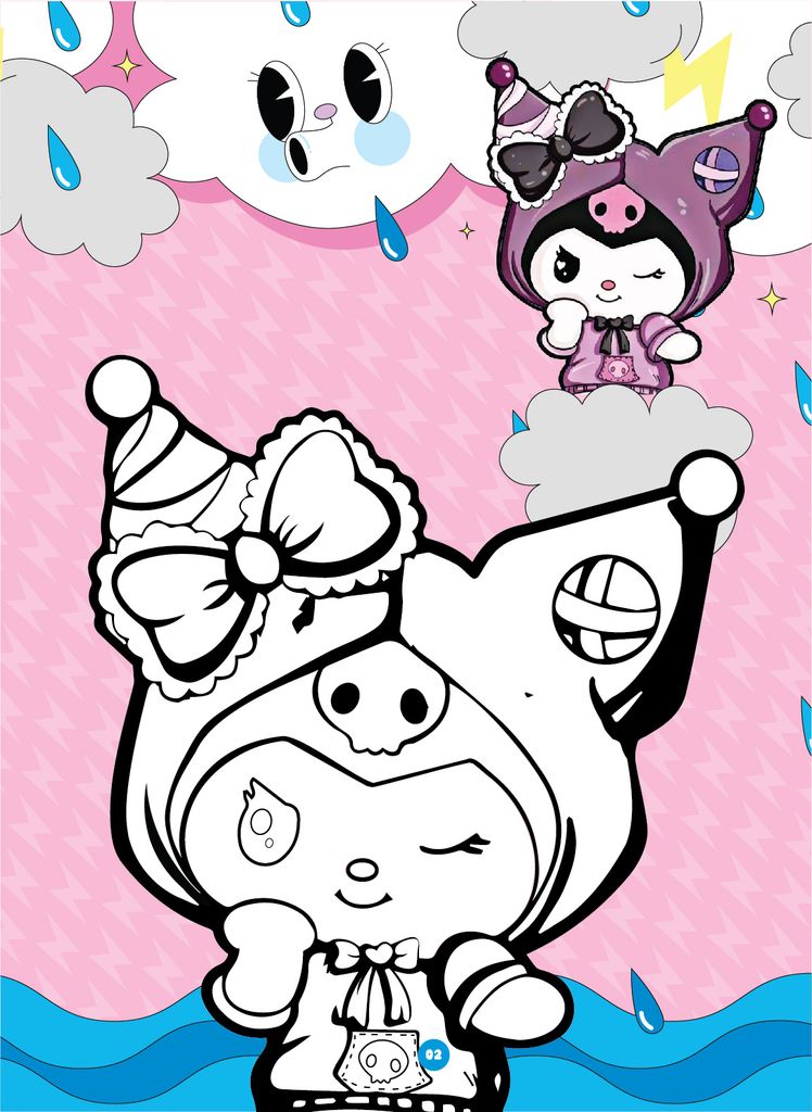 Sách - Bé tô màu - Chủ đề: Molly dạo chơi, Molly khám phá, Kuromi