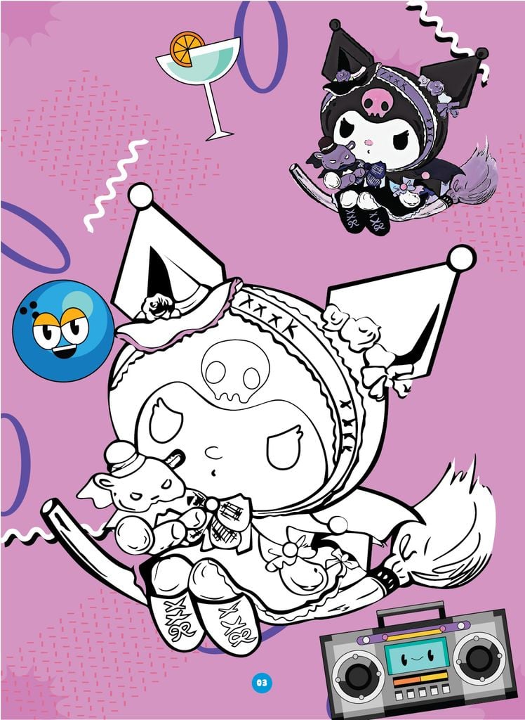 Sách - Bé tô màu - Chủ đề: Molly dạo chơi, Molly khám phá, Kuromi