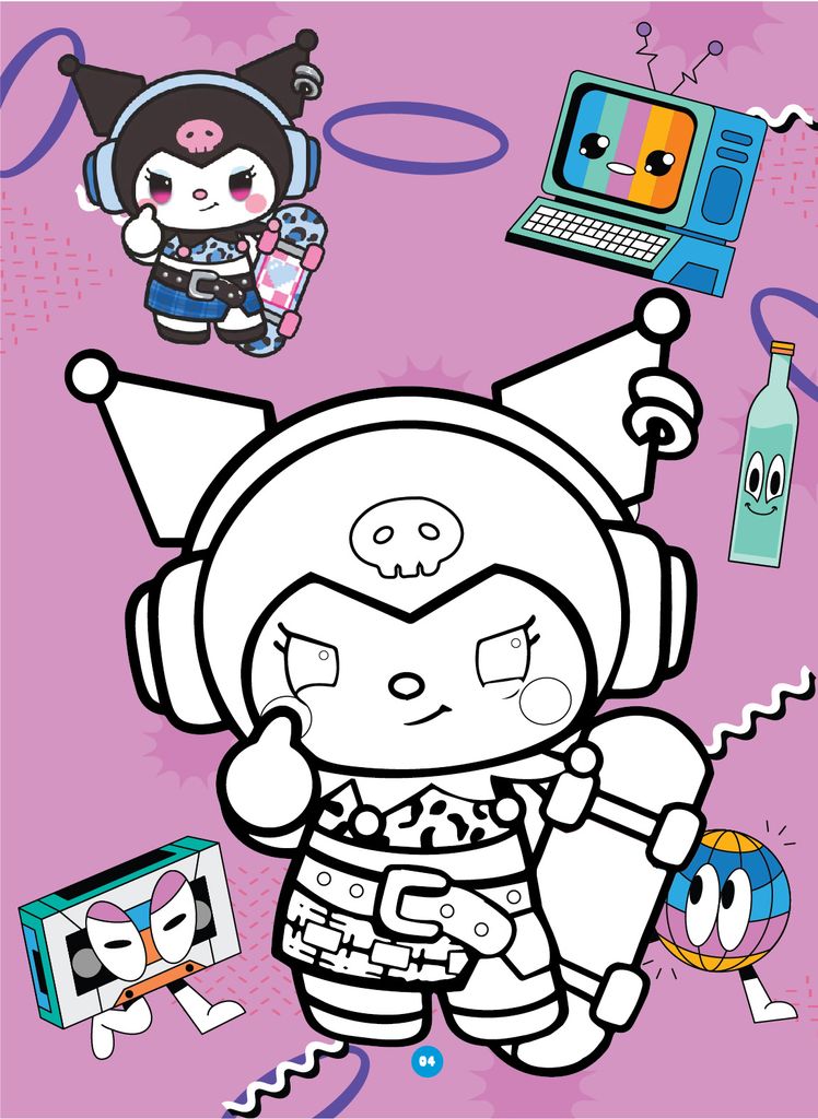 Sách - Bé tô màu - Chủ đề: Molly dạo chơi, Molly khám phá, Kuromi