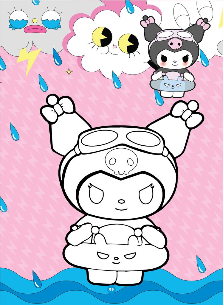 Sách - Bé tô màu - Chủ đề: Molly dạo chơi, Molly khám phá, Kuromi