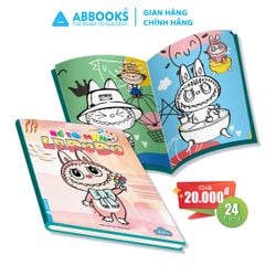 Sách - Bé tô màu - Labubu - Chủ đề: Tinh nghịch - Dạo chơi trong rừng - Hội bạn thân - Vương quốc đồ ăn vặt