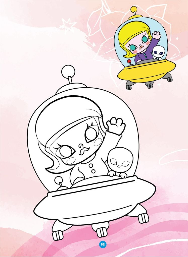 Sách - Bé tô màu - Chủ đề: Molly dạo chơi, Molly khám phá, Kuromi