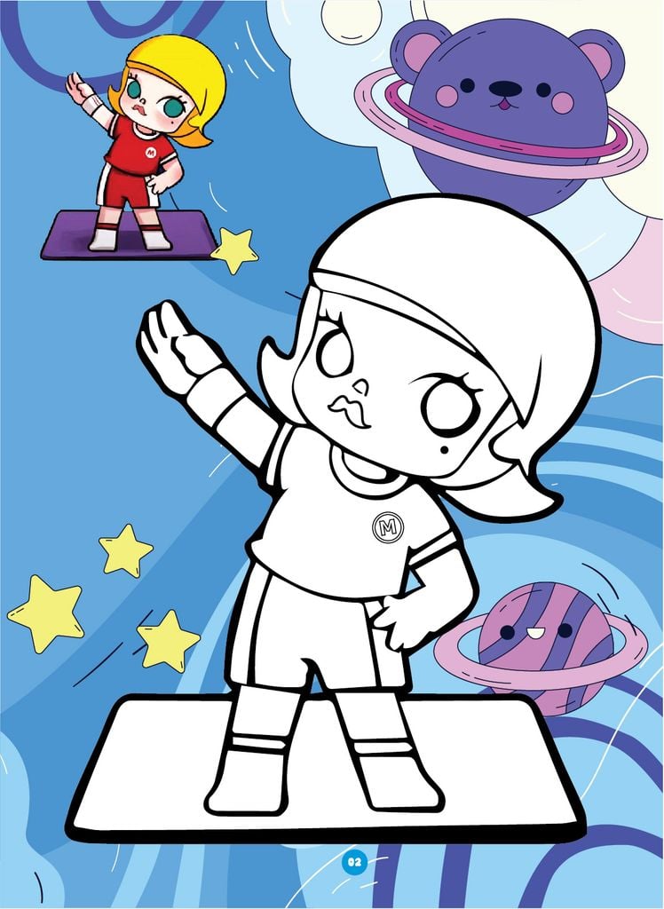 Sách - Bé tô màu - Chủ đề: Molly dạo chơi, Molly khám phá, Kuromi