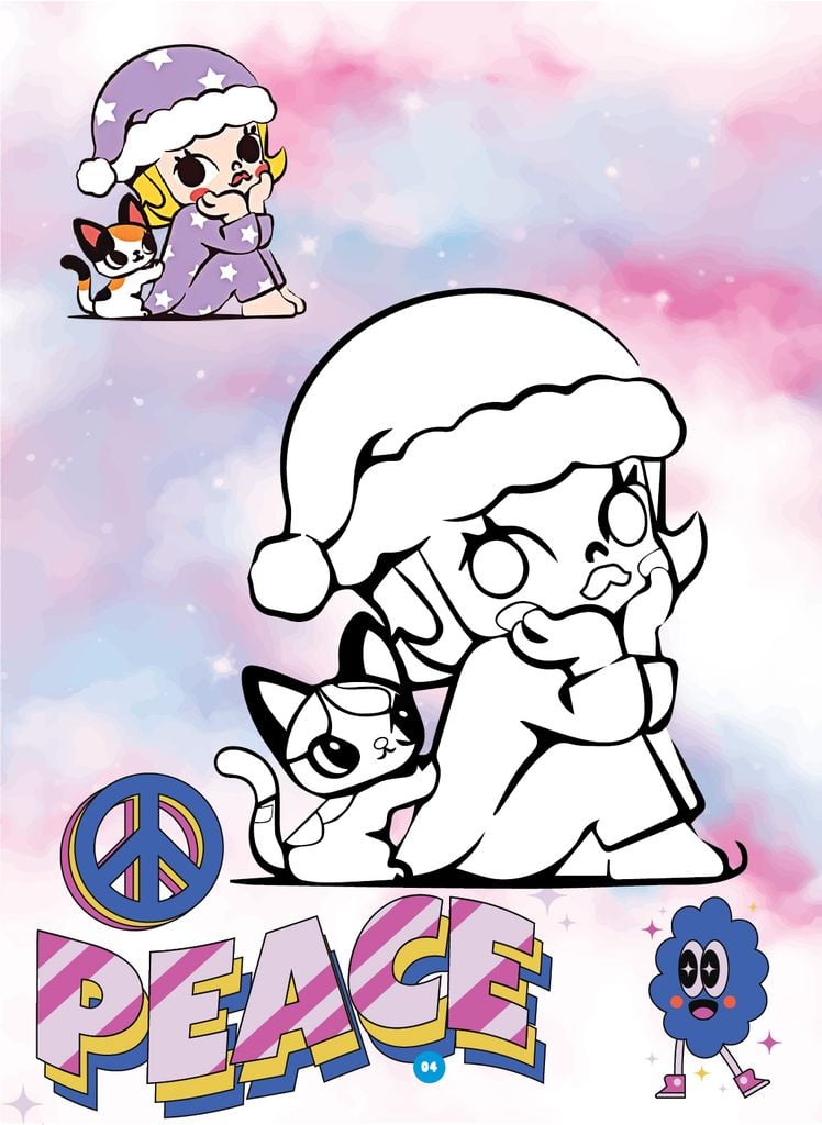 Sách - Bé tô màu - Chủ đề: Molly dạo chơi, Molly khám phá, Kuromi