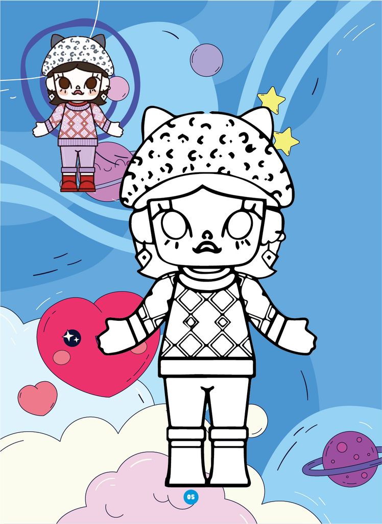 Sách - Bé tô màu - Chủ đề: Molly dạo chơi, Molly khám phá, Kuromi