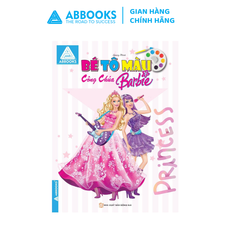 Sách - Bé tô màu - Công chúa Barbie - Khám phá thế giới công chúa Barbie rực rỡ