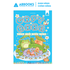 Sách - Tô màu ABBOOKS - Capybara - Thân Thiện - Sứ Gỉa Hòa Bình - Thích Suối Nước Nóng - Thư Gĩan