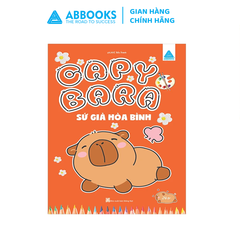 Sách - Tô màu ABBOOKS - Capybara - Thân Thiện - Sứ Gỉa Hòa Bình - Thích Suối Nước Nóng - Thư Gĩan