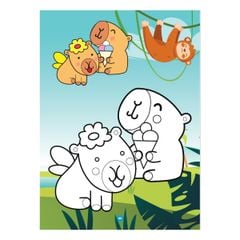 Sách - Bé tô màu - Dạo chơi cùng Capybara