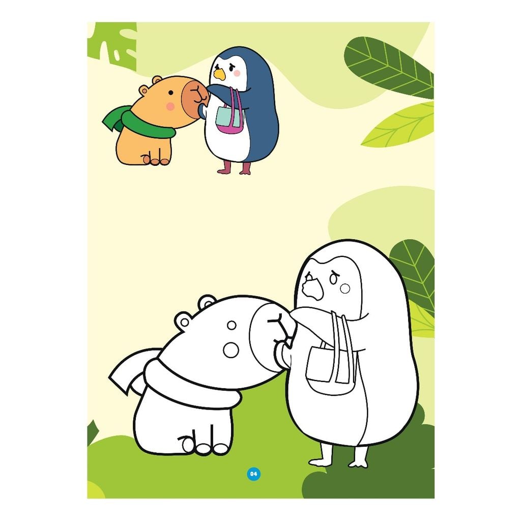 Sách - Bé tô màu - Dạo chơi cùng Capybara