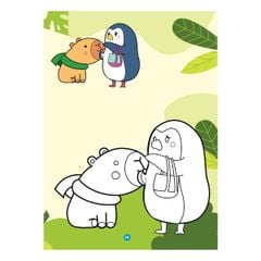 Sách - Bé tô màu - Dạo chơi cùng Capybara