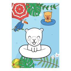 Sách - Bé tô màu - Capybara mùa hè đáng nhớ