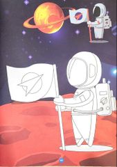 Sách - Bé tô màu ABBOOKS - Phi hành gia trên Sao Mộc, Sao Hỏa - Bộ 2 cuốn