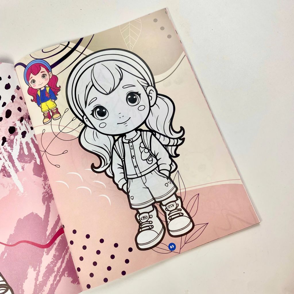 Sách - Bé tô màu ABBOOKS  - Nữ Hoàng Thời Trang - Công Chúa ĐIệu Đà - Bộ 2 cuốn