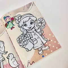 Sách - Bé tô màu ABBOOKS  - Nữ Hoàng Thời Trang - Công Chúa ĐIệu Đà - Bộ 2 cuốn