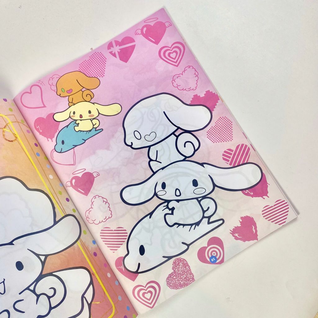 Sách - Bé tô màu ABBOOKS  - Cinnamoroll Chăm Ngoan, Dạo chơi trong rừng - Bộ 2 cuốn