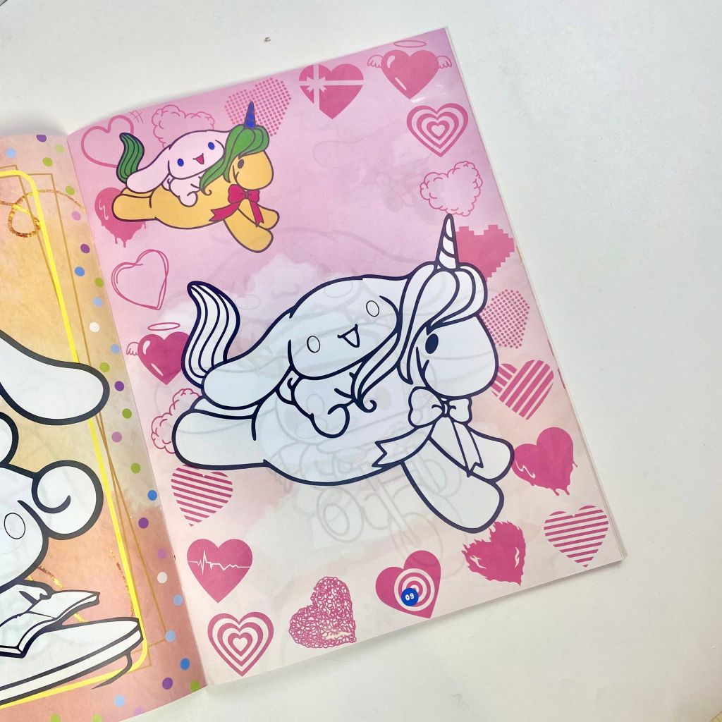 Sách - Bé tô màu ABBOOKS  - Cinnamoroll Chăm Ngoan, Dạo chơi trong rừng - Bộ 2 cuốn