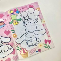 Sách - Bé tô màu ABBOOKS  - Cinnamoroll Chăm Ngoan, Dạo chơi trong rừng - Bộ 2 cuốn